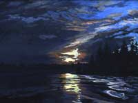 Off Pardoes', Black, oils, 20" x 20", 2005, priv coll